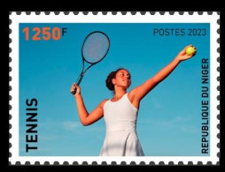 NIGER 2023 - STAMP 1250F - OLYMPIC GAMES PARIS 2024 - TENNIS - MNH - Tennis