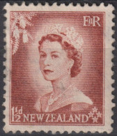 1953 Neuseeland ° Mi:NZ 334, Sn:NZ 290, Yt:NZ 329,QEII One & Half Pence, Queen Elizabeth II - Oblitérés