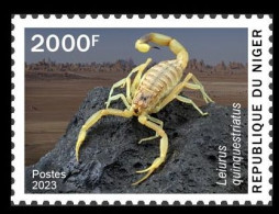 NIGER 2023 - STAMP 2000F - TOXIC SPECIES - SCORPION SCORPIONS - MNH - Araignées