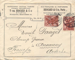 Lettre En-tête Parfumerie Brocard & Cie De Paris Succursale De Varsovie 1931 - Autres & Non Classés