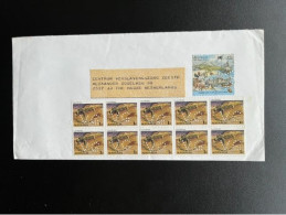 AUSTRALIA LETTER (NO POSTMARK) PRESTON MELBOURNE TO THE HAGUE NETHERLANDS (ALL STAMPS ARE PERFORATED VG) - Brieven En Documenten