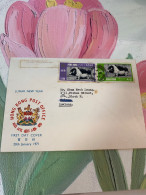 Hong Kong Stamp Used Cover Pig 1971 New Year - Briefe U. Dokumente