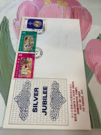 Hong Kong Stamp FDC 1977 Jubilee Rare - Briefe U. Dokumente