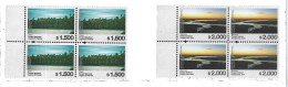 #75340 ARGENTINA 2023 NEW HIGHER DEFINITIVES NATIONAL PARCS RIVER,FOREST 1500/.2000 PS BLOC X4 MNH - Ongebruikt