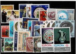 TEMATICA EUROPA-CEPT ,1976 ,usati ,30 Pezzi ,serie Complete E Spezzature,con Ripetizioni,qualita Ottima - 1976