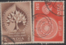 USED STAMP FROM 1956 INDIA ON 2500TH BUDDHA JAYANTI - Gebruikt