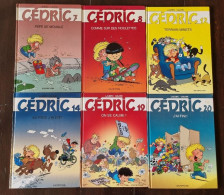 CEDRIC Lot 6 BD  (7+8+ 12+14+19+20) Toutes Des Editions Originales. Ed.Dupuis - Cédric