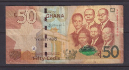 GHANA - 2015 50 Cedis Circulated Banknote As Scans - Ghana