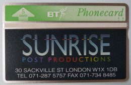 UK - Great Britain - BT & Landis & Gyr - BTP113 - Sunrise Post Productions - 227A - Mint - BT Private Issues