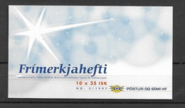 1997 MNH Iceland, Booklet Postfris - Postzegelboekjes