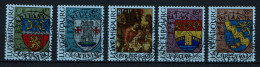 Luxembourg 1981 - YT 991/995 - Town Arms - Caritas Issue, Armoiries Communales, Wappenschilde, Tableau - Oblitérés