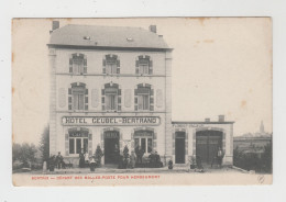 Bertrix   Départ Des Malles-poste Pour Herbeumont   (Hotel Geubel-Bertrand) - Bertrix