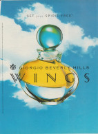 Publicité Papier - Advertising Paper - Wings De Giorgio Beverly Hills - Publicités Parfum (journaux)