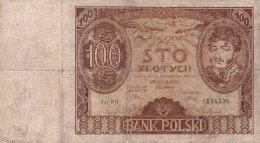 Poland 100 Złotych 1934, VF (P-75a, ) - Polen