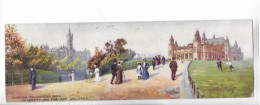 GLASGOW. KELVINGROVE PARK. UNIVERSITY AND FINE ART GALLERIES. / LARGE SIZE POSTCARD. TUCK'S PANORAMIC CARD. - Lanarkshire / Glasgow