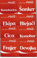 8 Different Coca Cola Coasters From Serbia FREE SHIPPING - Sottobicchieri Di Birra