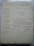 Papierfabricatie Lot (90tal) Briefhoofden/facturen Van Europese Papierfabrieken/Papeteries - 1950 - ...