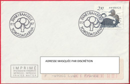 Imprimé - Enveloppe De Suède (Ramsele) (1987) (Recto-Verso) - Lettres & Documents