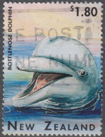 1996 Neuseeland ° Mi:NZ 1516, Sn:NZ 1371, Yt:NZ 1460, Common Bottlenose Dolphin (Tursiops Truncatus), Marine Wildlife - Oblitérés
