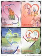 Taiwan 2003 Love Stamps Wheelchair Disabled Challenged Paper Kite Heart Volunteer Family Cat Dog Chess - Ongebruikt