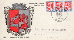 FDC - 22 Janvier 1966 - Blason De La Ville D'Auch - 1960-1969