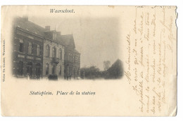 Waerschoot   -   Statieplein.   -   1901   Naar   Lierre - Waarschoot