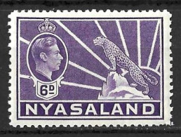 NYASALAND...KING GEORGE VI...(1936-52..).......6d......SG136.......MNH.. - Nyasaland (1907-1953)
