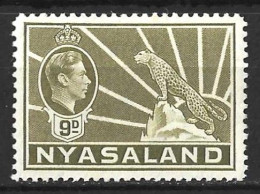 NYASALAND...KING GEORGE VI...(1936-52..)..." 1938..".........9d......SG137.......MNH.. - Nyassaland (1907-1953)