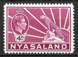 NYASALAND...KING GEORGE VI...(1936-52..).....4d......SG135.......MNH.. - Nyassaland (1907-1953)