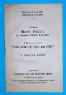 Programme, L'ASSOCIATION DES FRANCAIS LIBRES, 1945, Hippodrome D'Auteuil, Grand Festival De Musique... Frais Fr 2.85 E - Programme