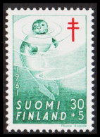 1961. FINLAND. Tuberculosis 30+5 M, NEVER HINGED. (Michel 538) - JF540574 - Nuovi