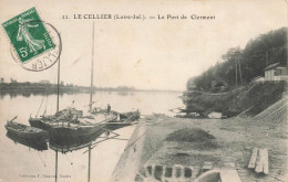 Le Cellier * 1909 * Péniche Batellerie * Le Port De Clermont * Péniches Barge Chaland Villageois - Le Cellier