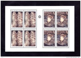 Bloc 1997  De 4X2  Timbres Grottes Stalactites YT 238/239 Neufs /  Sheet 1997 Mint Mi 280/281 Höhlen - Blocks & Sheetlets