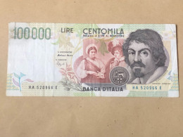 Italie 100000 Lires Caravaggio TTB - 100.000 Lire