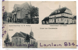 - Gruss Aus  Gambsheim -  ( Bas Rhin ), Multi Vues, 3 Vues, écrite, 1918, épaisse, écrite En 1918, TTBE,  Scans.. - Gambsheim