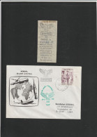 Nr 1765 Op Brief Ballonpost-Duivenpost Stempel Met Inschrijvingstrookje AEROFIL 50 Jaar Luchtbal Per Duif Oblit/gestp - Lettres & Documents