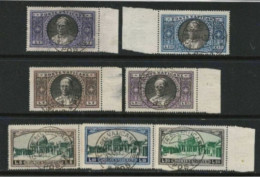 ● VATICANO 1933 ֎ Giardini E Medaglioni ֎ N. 28 / 34 Usati ● Cat. 200 € ● Serietta ● Lotto N. 70 B ● - Used Stamps