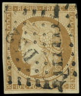 EMISSION DE 1849 - 1    10c. Bistre-jaune, Oblitération DS2, TB - 1849-1850 Ceres