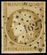 EMISSION DE 1849 - 1    10c. Bistre-jaune, Obl. PC 1627, TB - 1849-1850 Cérès