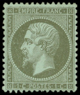 * EMPIRE DENTELE - 19    1c. Olive, TB - 1862 Napoléon III