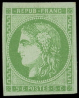 * EMISSION DE BORDEAUX - 42B   5c. Vert-jaune, R II, TB. C - 1870 Emisión De Bordeaux