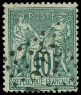 TYPE SAGE - 76   10c. Vert, T II, Oblitéré GC 325, TB - 1876-1898 Sage (Type II)