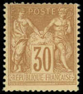 ** TYPE SAGE - 80   30c. Brun-jaune, TB - 1876-1898 Sage (Type II)