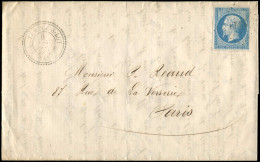 Let OBLITERATIONS PAR DEPARTEMENTS - 45/LOT & GARONNE N°14A Obl. PC 3329 S. LAC, Càd T22 LE TEMPLE-S-LOT 6/12/59, TB - 1849-1876: Période Classique