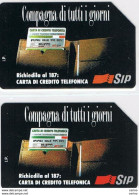 2  USATE  £. 5.000 + £. 10.000  -  30.06.1994  COMPAGNA  DI  TUTTI  I  GIORNI  -  S. CPL. -  Tecnicard/Polaroid - Publiques Figurées Ordinaires