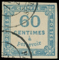 TAXE - 9   60c. Bleu, Obl., TB - 1859-1959 Oblitérés