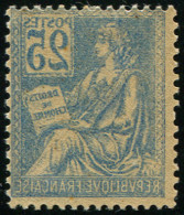 ** VARIETES - 118b  Mouchon, 25c. Bleu, T II, Impression RECTO-VERSO Très Bien Marquée, TB - Ungebraucht