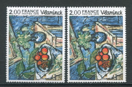 26066 FRANCE N°1901** 2F Vlaminck : Grains De Raisin Bleu Au Lieu De Orange + Normal (non Inclus) 1976  TB - Nuovi