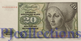 GERMANY FEDERAL REPUBLIC 20 DEUTSCHE MARK 1960 PICK 20a AUNC - 20 Deutsche Mark