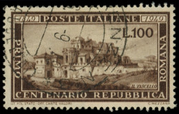 ITALIE 537 : 100l. Brun Obl., TB - 1946-60: Oblitérés